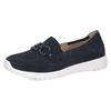Slipper CAPRICE, Damen, Gr. 38, blau (dunkelblau), Veloursleder, sportlich, Schuhe, Schlupfschuh, Freizeitschuh, Halbschuh mit schöner Zierschnalle