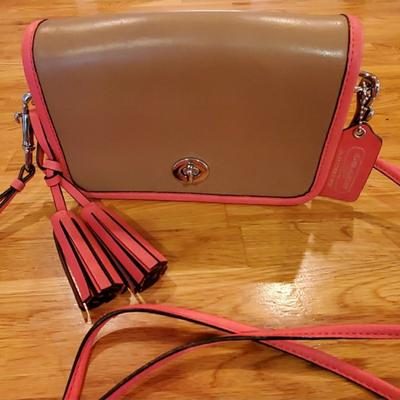 Coach Bags | Coach Crossbody Bag Purse Small Women's Girls Teen | Color: Orange/Tan | Size: (L) 8" (H) 5"