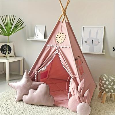 TEMU An Indoor Suitable For Children To Children's Family Princess Small House, A Toy Game Tent For Boys And Girls. (without Padding)