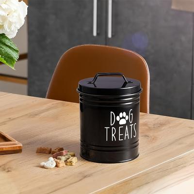 TEMU Rustic Black Food Storage Container With Airtight Seal - & Cat Food Organizer, No Plug-in Required