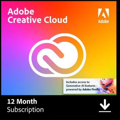 Adobe Creative Cloud Individual 2025, 1 Yr Subscription, Mac & Windows, Download