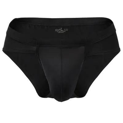 Atmungsaktive Badehose, niedrige Leibhöhe, Unterwäsche, weiches Material, einfarbig, atmungsaktiver Image
