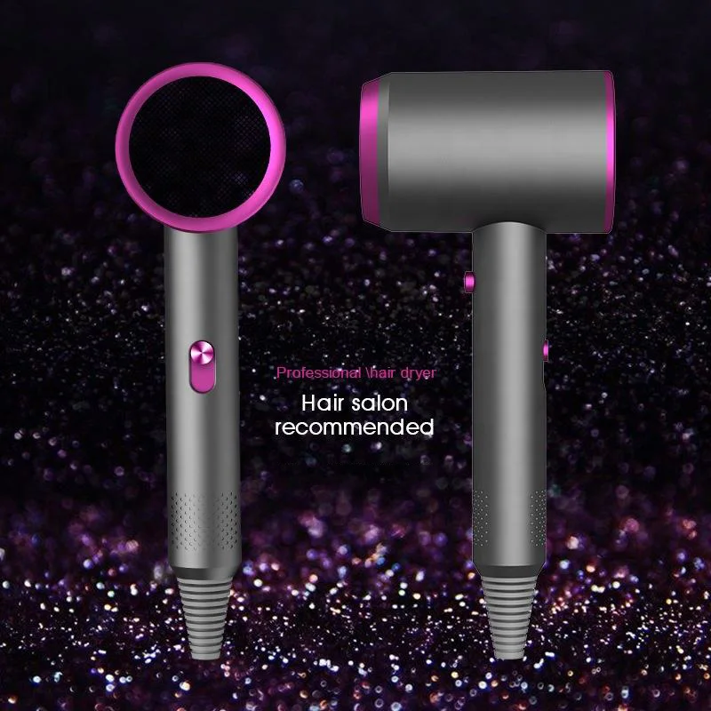 Hochgeschwindigkeits-Elektro-Turbinen-Luftgebläse. Geräuscharmer, schnell trocknender, tragbarer Negativ-Ionen-Haartrockner mit konstanter Temperatur Image