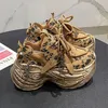 8CM Hohe Plattform Turnschuhe Keil Heels Leder Wanderschuhe Frau Neue Herbst Leopard Vulkanisieren