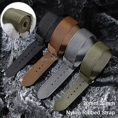 Universal Männer Frauen Gerippte Nylon Armband Strap Schleife Militär Sport Stoff Armband Image