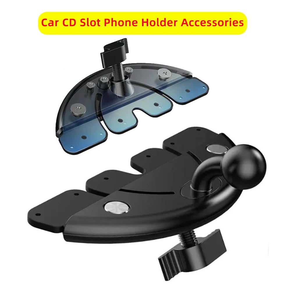 Auto CD Slot Telefon Halter Zubehör 17mm Kugelkopf Basis für Auto CD Slot Ständer Telefon Halterung für iPhone Samsung Xiaomi Halterungen Image