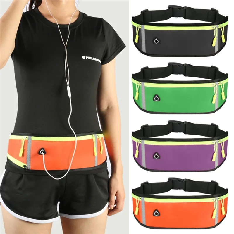 Profession elle laufende Hüft tasche Sport gürtel tasche Handy hülle Männer Frauen versteckte Tasche Fitness studio Sport taschen Lauf gürtel Hüft tasche Image