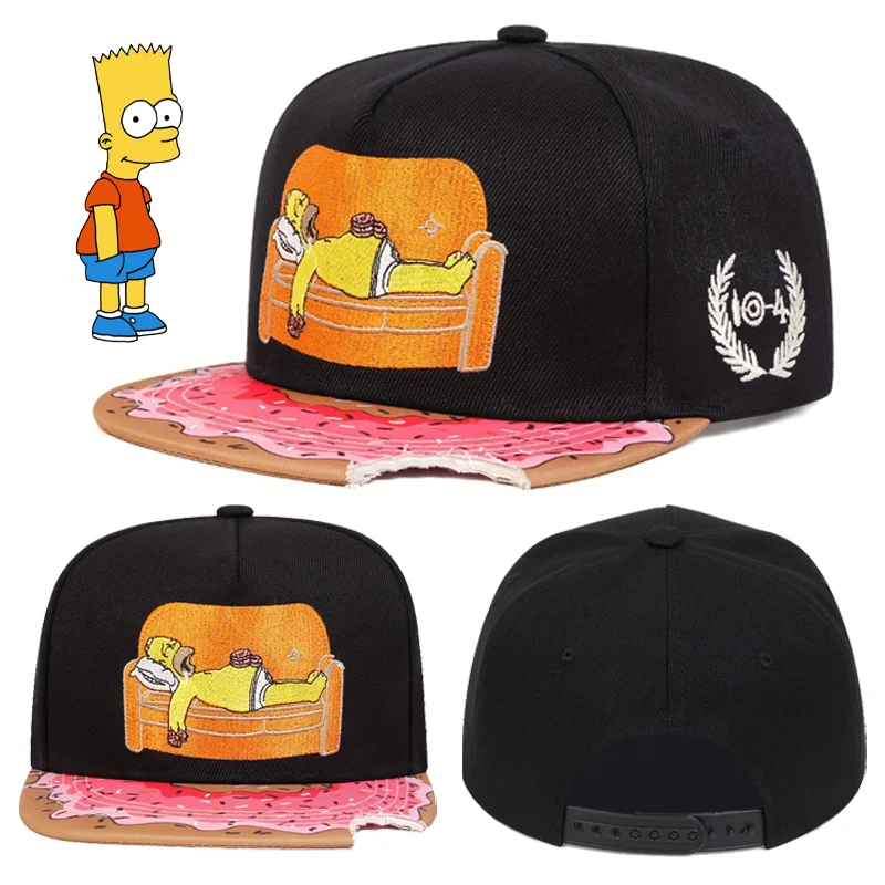The Simpsons Baseball Cap Fashion Men Women Outdoor Sports AdjustableSunshade Sun Protection Hat Casual Hip Hop Hats Gifts