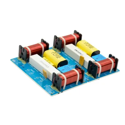 2pcs WEAH-338 3-Wege-Audio-Frequenz-Teiler Höhen + Midrange + Bass Crossover-Lautsprecher Filter für Image