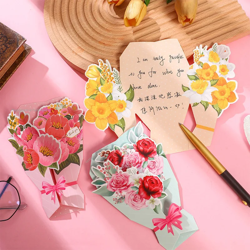 Kreative Nelke dank Blumen Postkarte exquisite schöne Gruß karte Blumen Geburtstags karten Lehrer tag Geburtstags geschenke Image