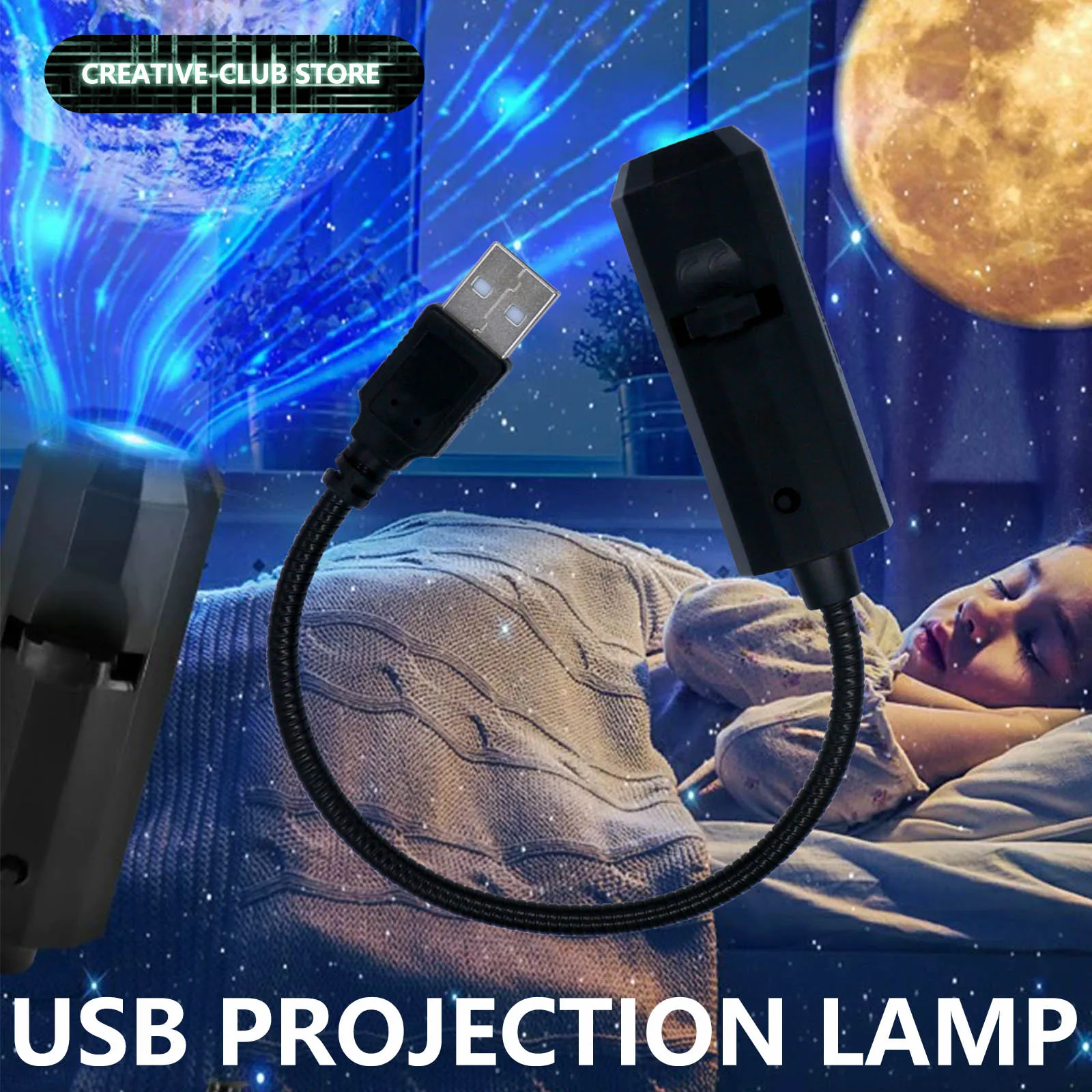 USB Projektion Atmosphäre Licht Sternen Himmel Decke Mini USB Projektor LED Nacht Beleuchtung für Home Beleuchtung Zimmer Dekor Wand Geschenk