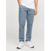 Chinos JACK & JONES "JPSTMARCO JJFURY ANA", Herren, Gr. 33, Länge 32, blau (blau mirage), Web, Obermaterial: 98% Baumwolle, 2% Elasthan, unifarben, modisch, slim fit normal, Hosen