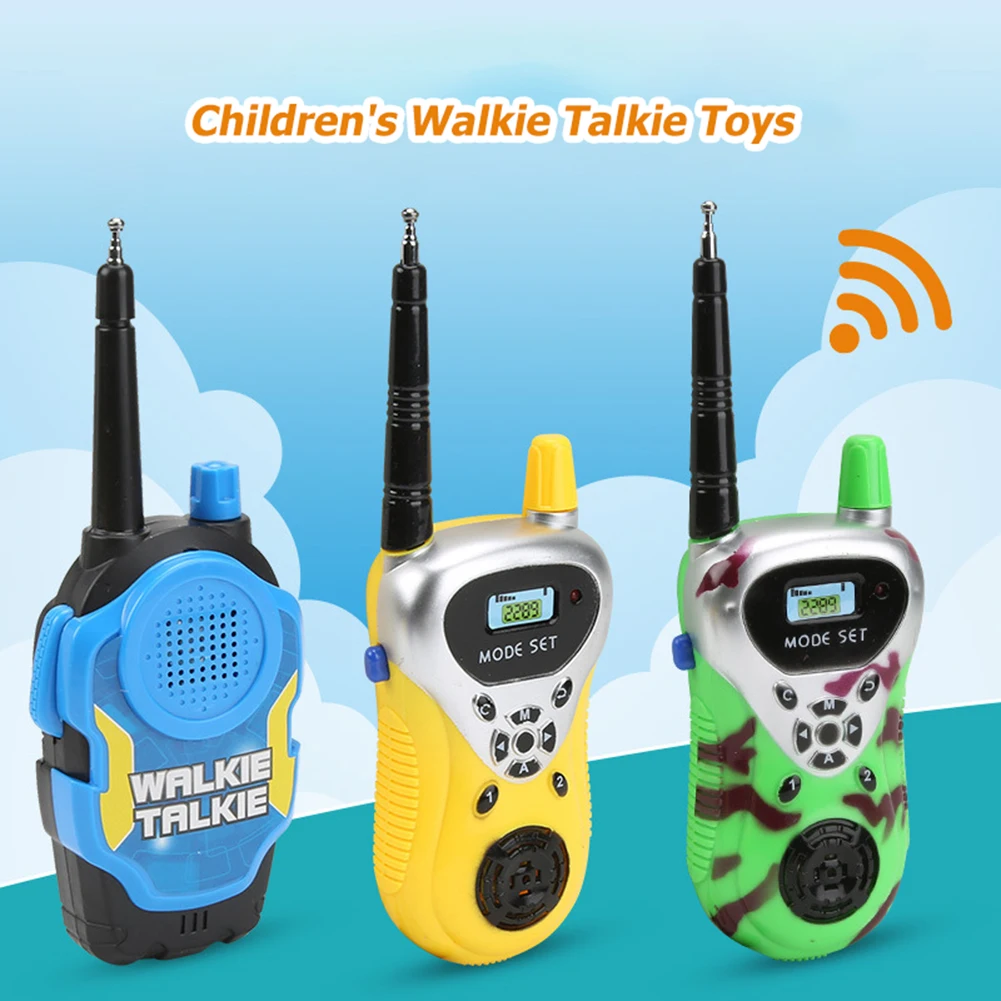 2 Stück kinderfreundliche Walkie-Talkie-Zwei-Wege-Radios für klare Kommunikation – unverzichtbar für Camping- und Wanderabenteuer für Jungen und Mädchen Image
