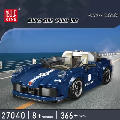 Technisches Mini-Auto berühmte Rennfahrer Fahrzeug Modell Targa Speed Champions Baustein Ziegel kompatibel mit Lego Spielzeug Geschenkset Image