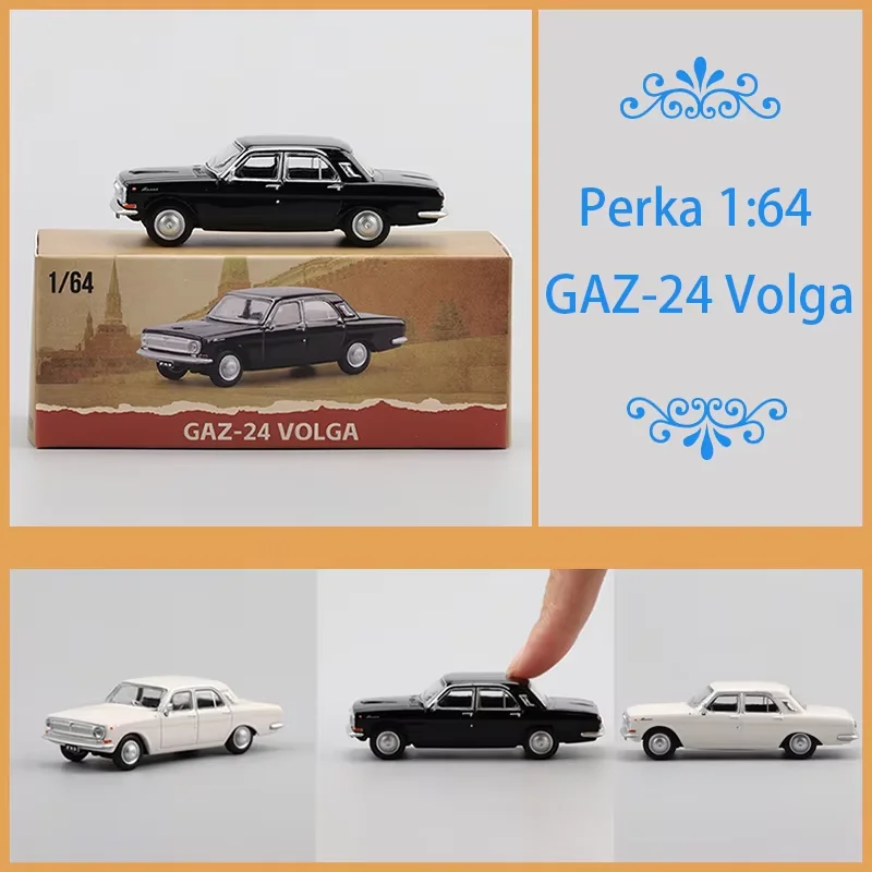 Perka Maßstab 1:64 GAZ-24 Wolga Legierung Automodell Ornament Souvenir Display Sammlung Hobby Geschenk
