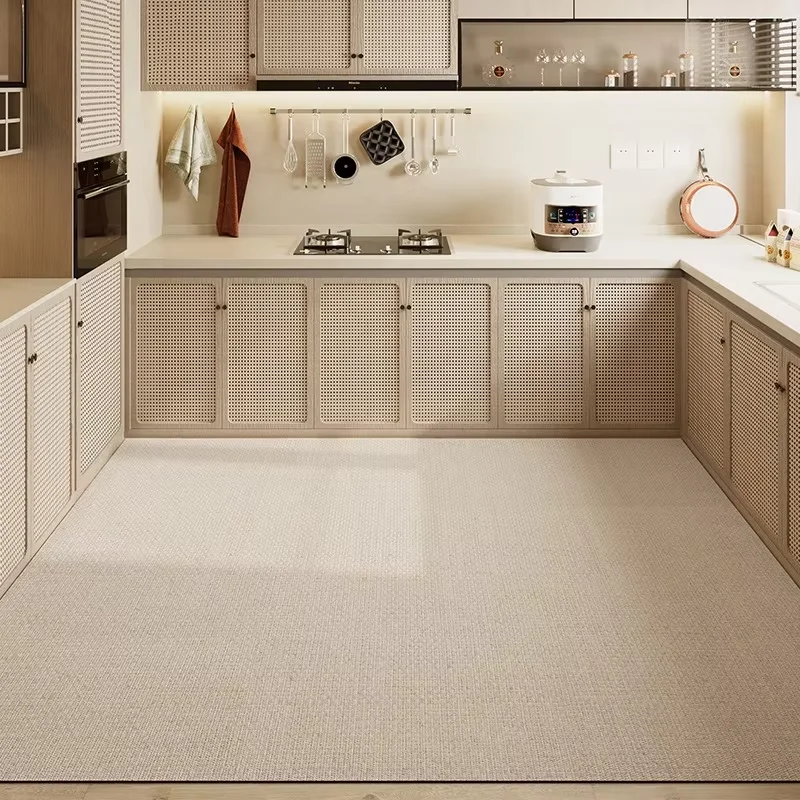 Amerikanische moderne dekorieren küche boden matte verdickt pvc öl beständiger weicher teppich rutsch fester wasserdichter balkon teppich ковер tapis annich Image