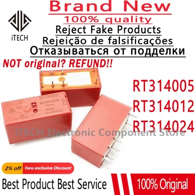 5-10ppcs/lot rt314005 rt314012 rt314024 dip-8 spdt neues Original-Leistungs relais 9-1393236-1 Image
