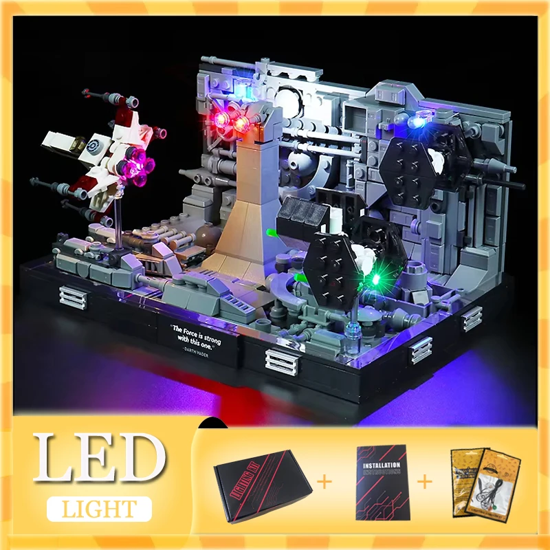 DIY-LED-Lichtset für LEGO 75329 Death Star Trench Run Diorama Bausteinset (nur LED-Licht, ohne Blöcke Modell) Image