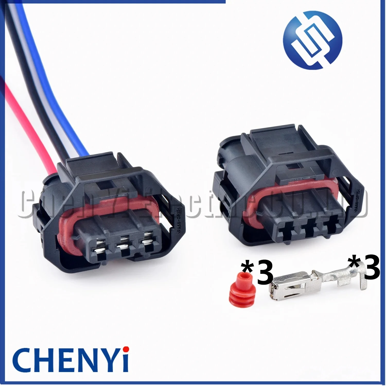 3-poliger wasserdichter Kfz-Stecker, Kabelbaumstecker für Schienendrucksensor, Nockenwellenpositionssensor 936060 -1 Image