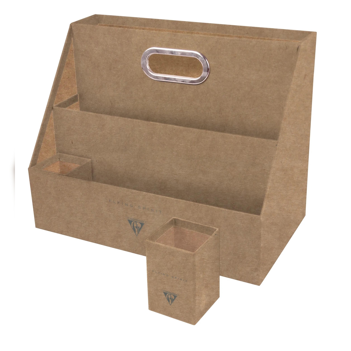 Clairefontaine 2x Flying Spirit, Sorter für Schreibtischaccessoires, 35 ,5x20x28,5 cm - Kraft braun 116030C Image