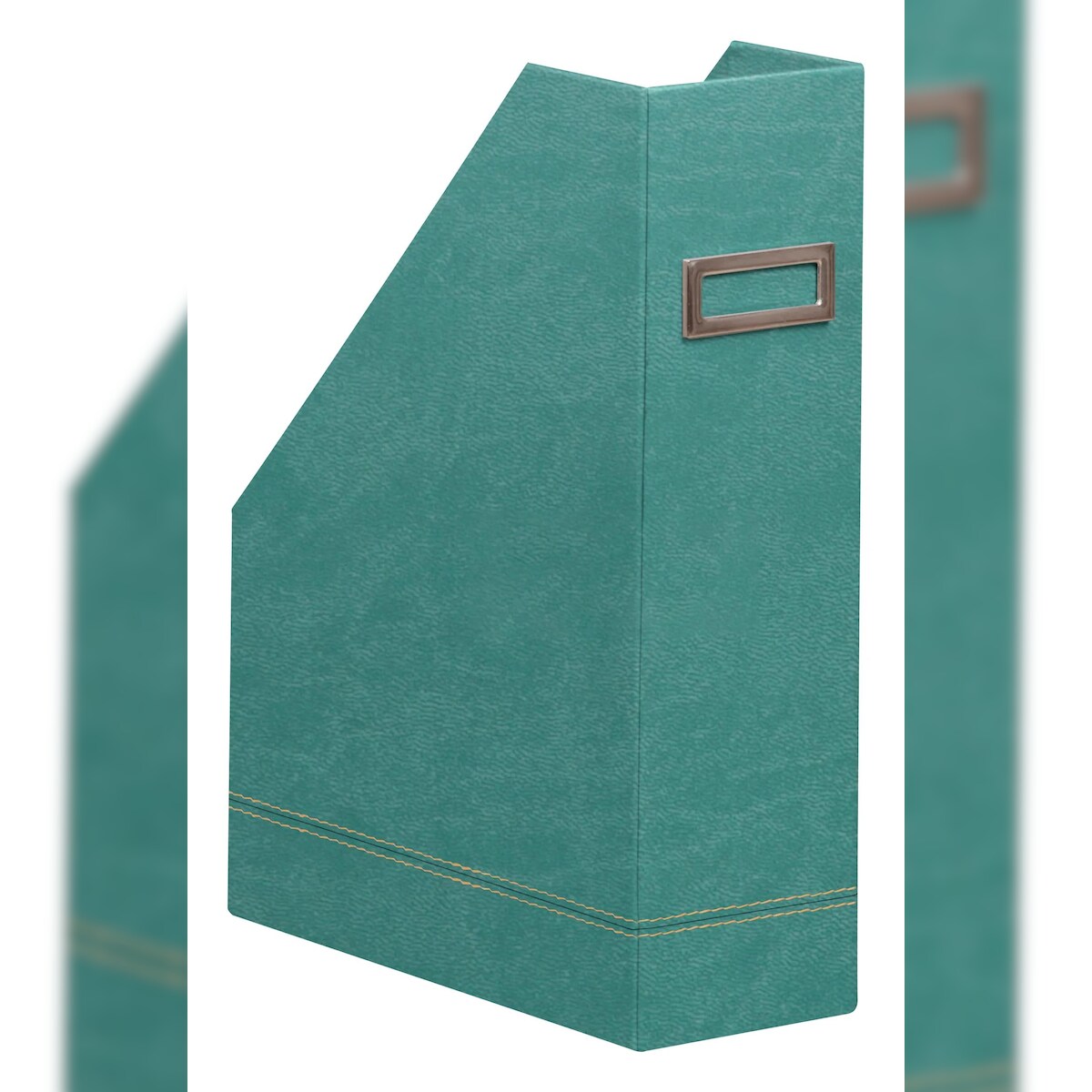 Rhodiarama Stehsammler aus Kunstleder, 10x25x31cm - Wassergrün 194549C Image