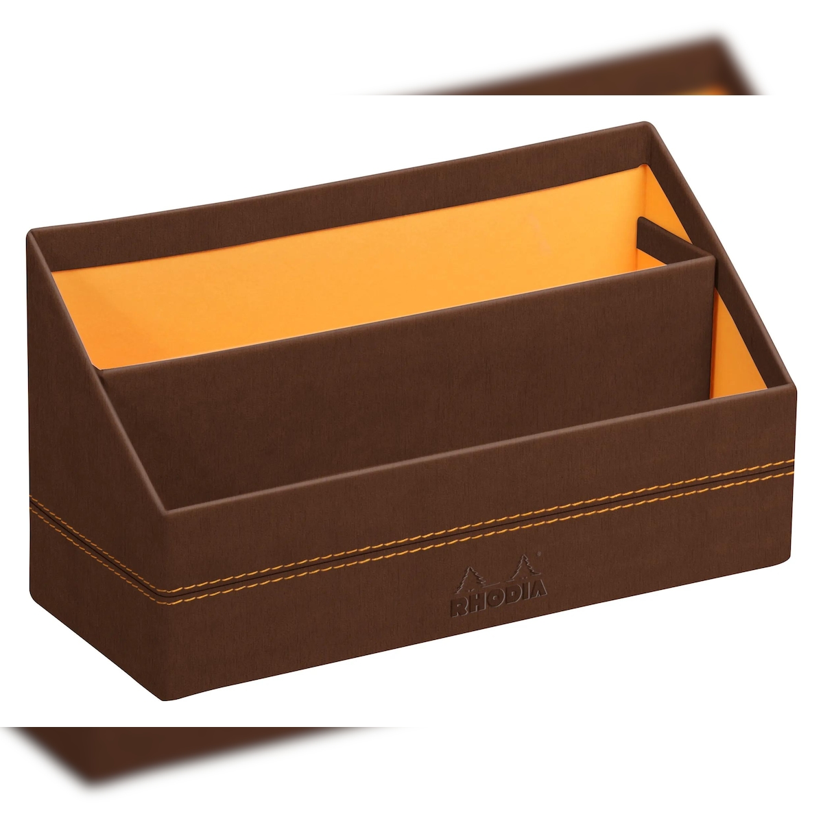 Rhodiarama Briefständer aus Kunstleder, 25x10x14 cm - Bronze 194601C Image