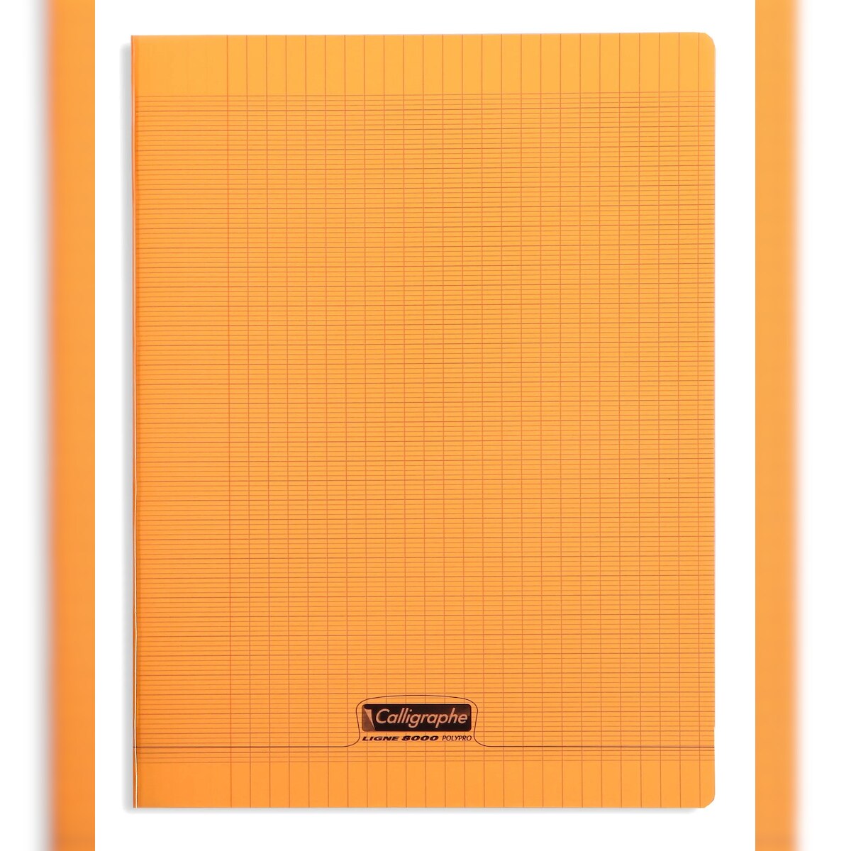 Calligraphe 10x 8000 POLYPRO, Cahier piqué orange 24x32c- Orange 18198C Image