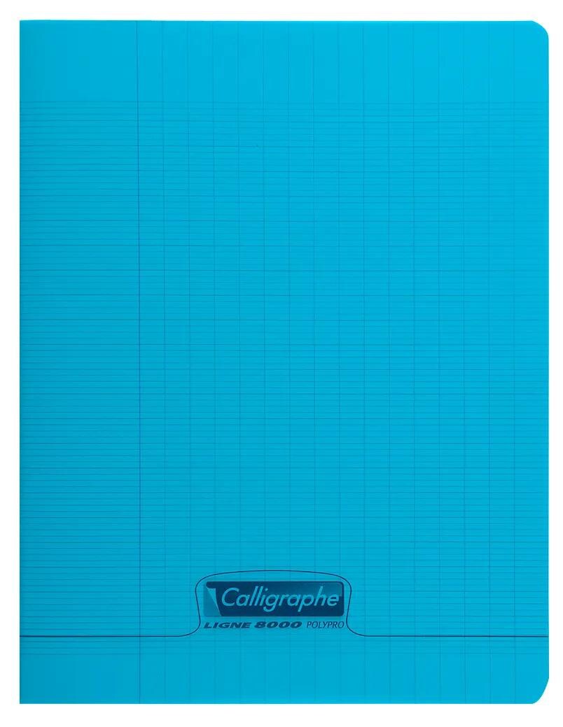 Calligraphe 10x 8000 Polypro, Blue stapled notebook 3/10 24x32 24sh séyès 90g - Blau 18172C Image