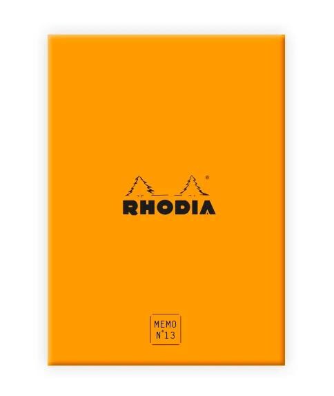 Rhodia Memoblock Rhodia N°13 (10,5 x 14,8 cm), in einer Box, punktkariert/dot, 240 Blatt, einzeln eingeschweißt - Orange 194054C Image