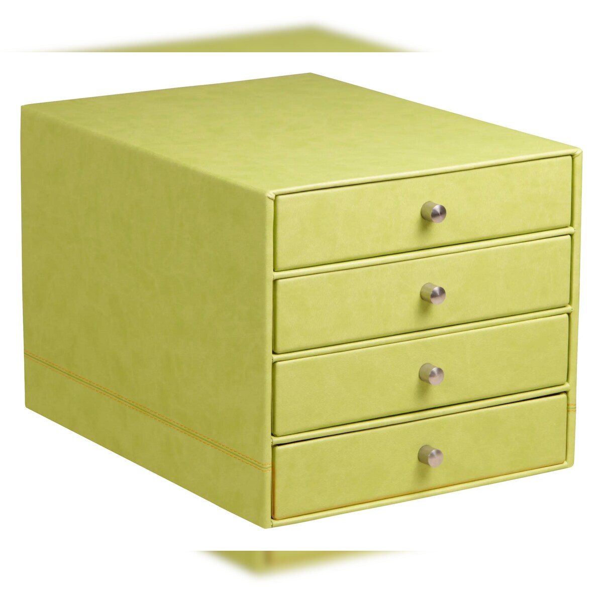 Rhodiarama Schubladenbox mit 4 geschlossenen Laden, Kunstleder, 24,8x32 ,7x22,8cm - Anisgrün 318866C Image