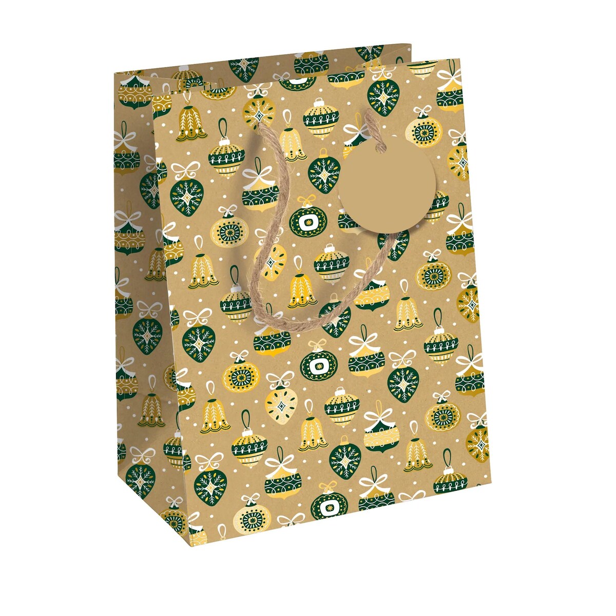 Clairefontaine 6x Mittelgroße Geschenktasche, Forest, Kraft, 21,5x10,2x25,3cm - Kartonbraun X-34665-3C Image