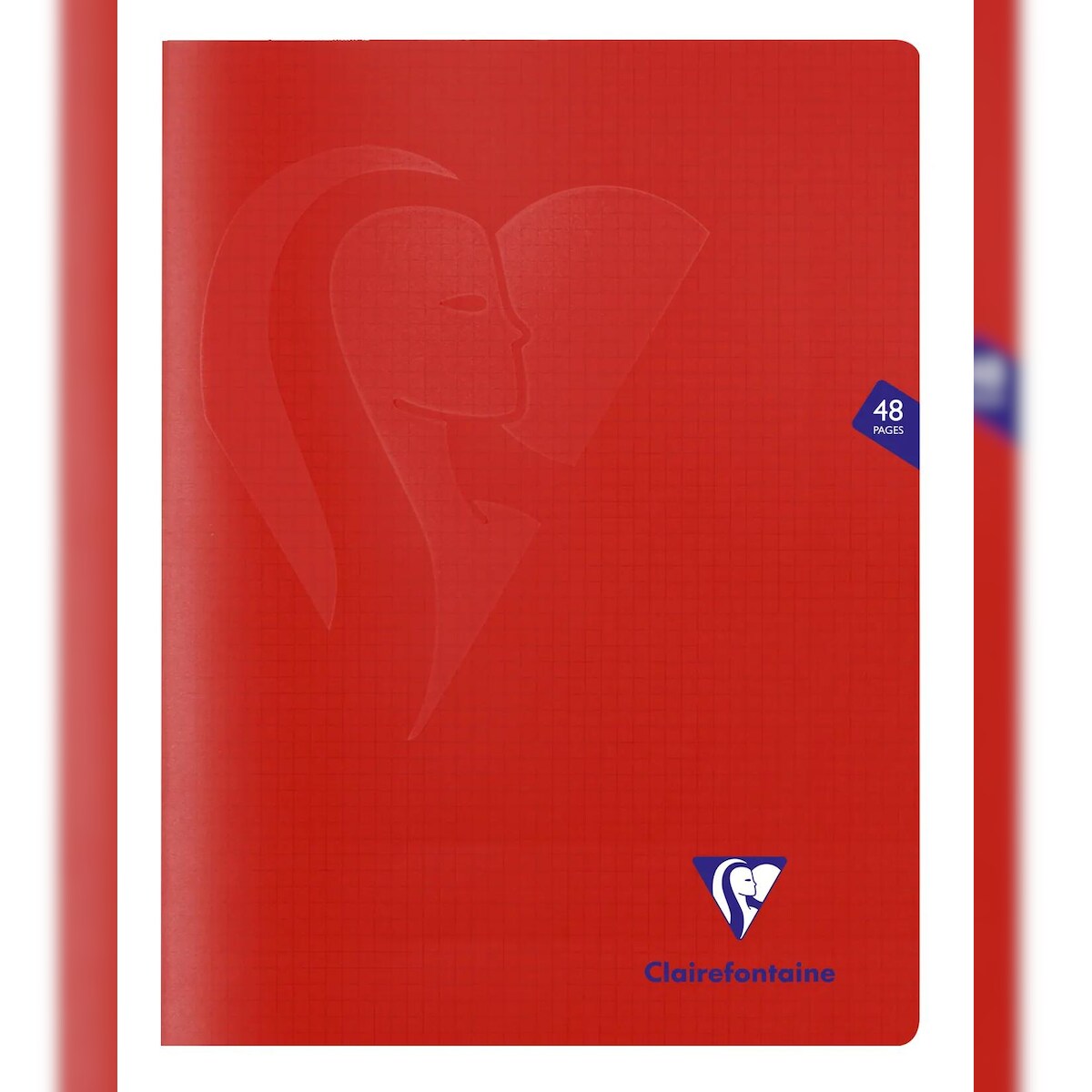 Clairefontaine 10x Heft Mimesys, 24x32 cm, 24 Blatt 90g, kariert 5/5, Einband aus Polypropylen - Rot 333312C Image