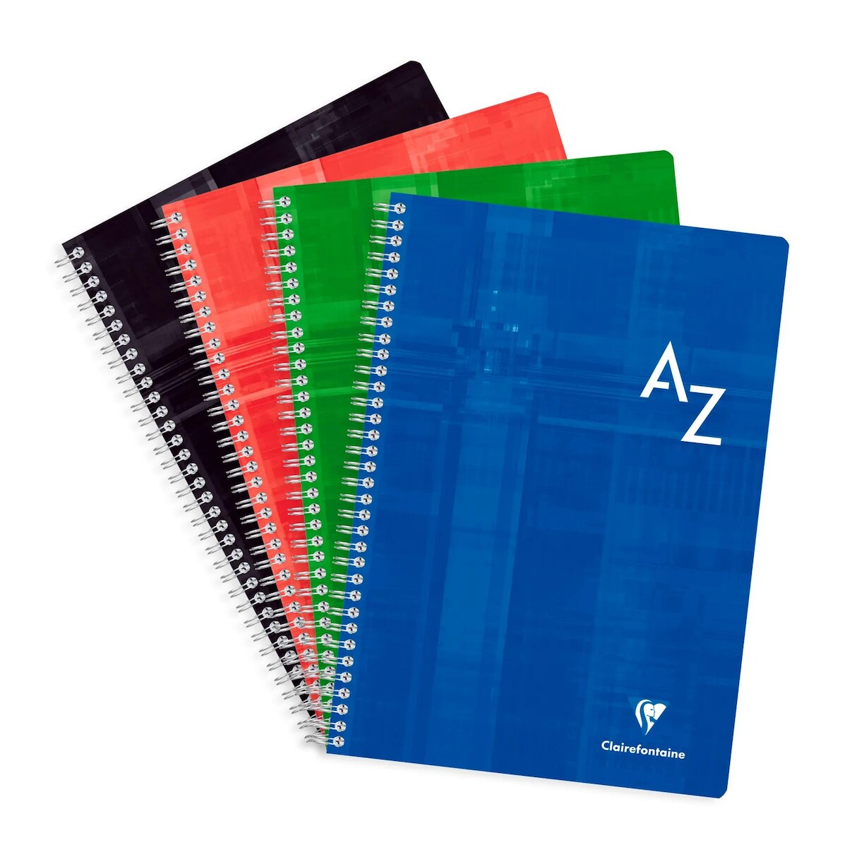 Clairefontaine 5x Adressbuch A4 mit Doppelspirale, 90 Blatt kariert 90g - Sortiert 8149C Image