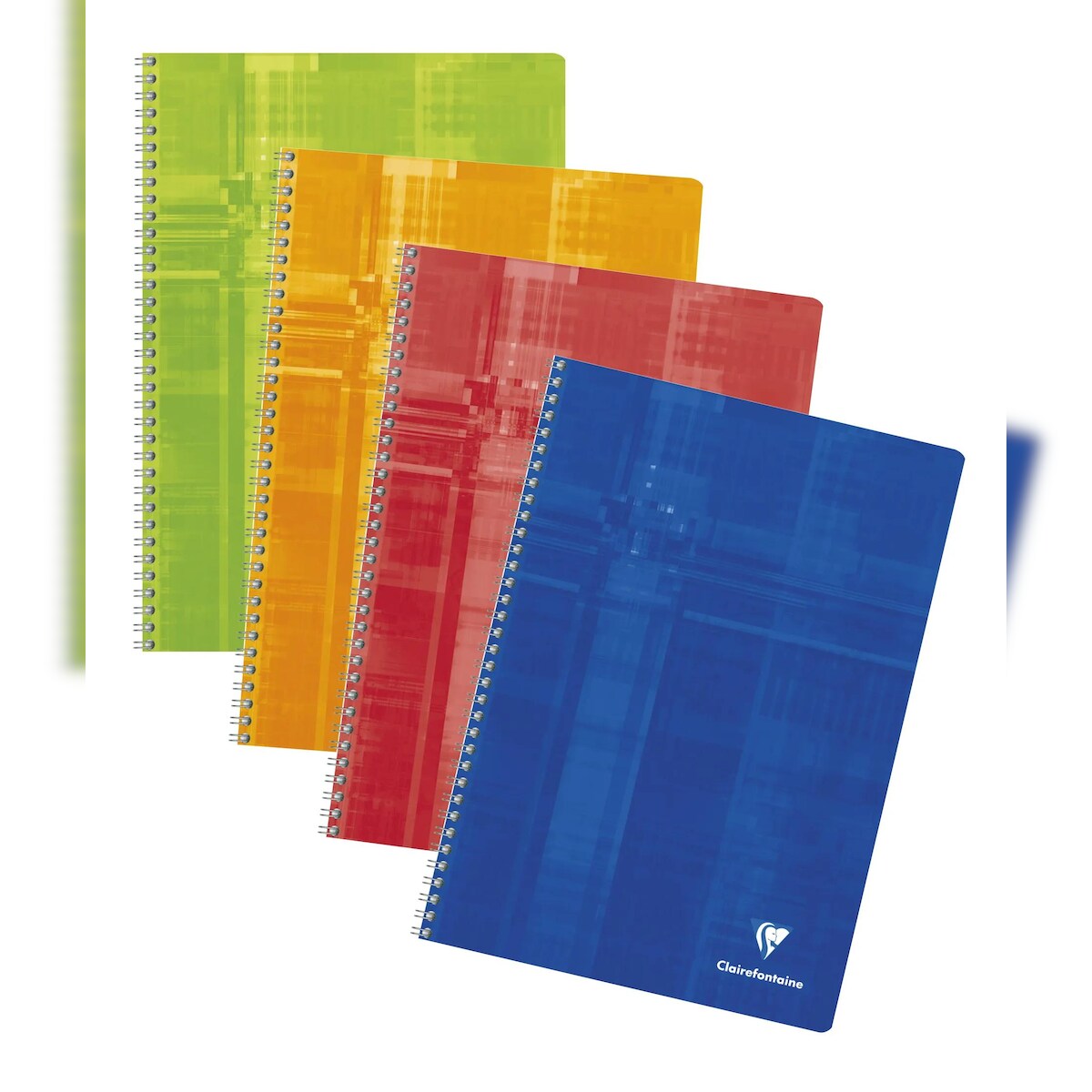 Clairefontaine 10x Notizbuch mit Doppelspirale DIN A4 21x29,7cm, 50 Blatt, 90g, kariert mit Rand - Sortiert 81422C Image
