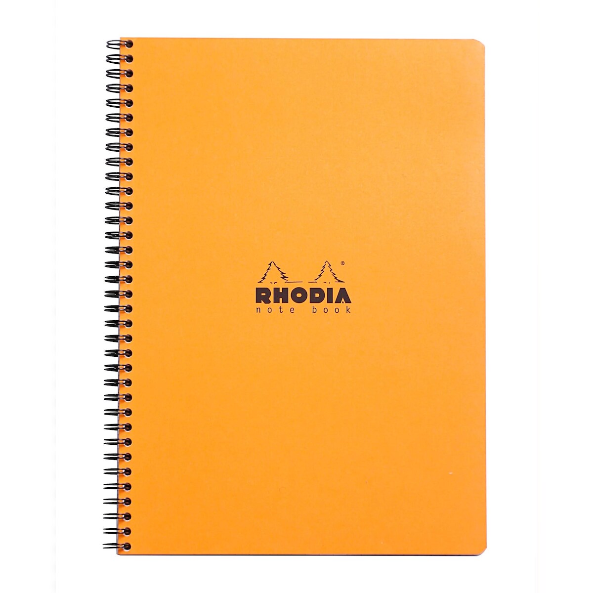 Rhodia 5x Spiralbuch Notebook Rhodia A4+, 80 Blatt liniert 80g, mit Rand und Rahmen/Rahmen, abtrennbar - Orange 193108C Image