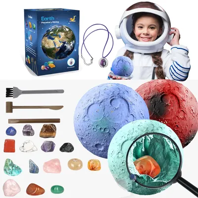 Children's Archaeology Digging Treasure Planet Gem Ore Exploration of The Solar System Mining