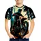 Children Top Boy Clothes Stylish Motorcycle 3D Print Short Sleeve Kids Summer Clothes Fashion Casual