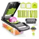 1 pz verde nero 12 in 1 multifunzionale affettatrice per verdure trituratori affettatrice con cesto frutta patate Chopper carota grattugia