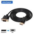 DP DisplayPort a VGA Adattatore Connecto Convertitore 1.8m Cavo FHD 1920*1080P Linea Per Desktop Laptop PC TV Monitor Proiettore