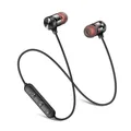 Cuffie Bluetooth senza fili Auricolari con archetto da collo Monitor auricolare con microfono Batteria lunga Auricolari Cuffie sportive di alta qualità