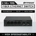 Switch Ethernet OPTFOCUS 10G SFP 2.5G RJ45 Gigabit Switch 2 Switch Ethernet da 5 GB 4 5 6 porte Hub in fibra ottica Lan Ethernet