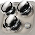 Protezione per obiettivo fotocamera in vetro temperato trasparente HD per IPhone 17 16 15 14 13 11 Pro Max Plus 12 Mini 16Pro Anello copriobiettivo individuale