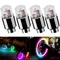 4 pezzi luci colorate per valvole ruota a LED tappi valvole pneumatici ruota auto moto coperchio valvola bicicletta antipolvere universale