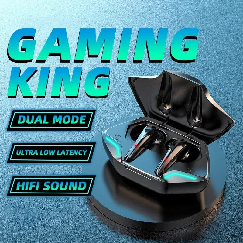 X15Pro Auricolari da gioco Auricolari Bluetooth senza fili con microfono Bass Audio Posizionamento del suono Cuffie HiFi per musica stereo 9D per giocatori