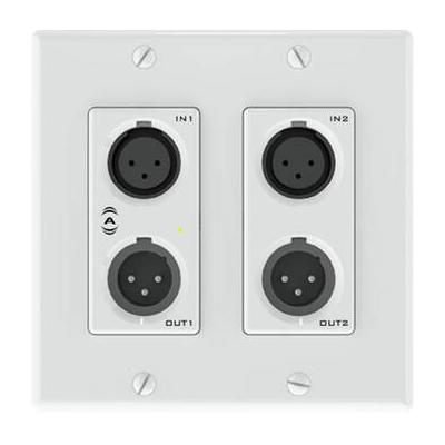 QSC Dante/AES67 Network XLR Audio Wall Plate UNDX2IO+