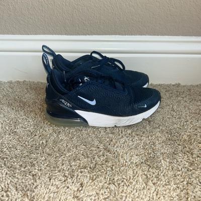 Nike Shoes | Kids Navy Nike Shoes, Nike Air Max, Air Max 270, Kids Nike Shoes, Kids Shoes | Color: Blue/White | Size: 1b