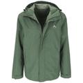 Mckinley Regenjacke "Carlide II" Herren dreen dark, Gr. 3XL, mit wasserdichter AQUAMAX Technologie und verschweißten Nähten