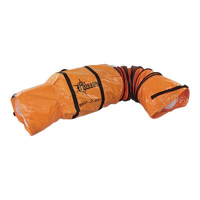 Novatek D1225 Duct-2-Go 12" x 25' Safety Orange Portable Vinyl Duct for 700 and 1000 Series