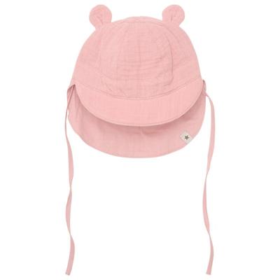 Huttelihut - Kid's Summer Hat Bear Ears Muslin - Hut Gr 62/68 rosa Image