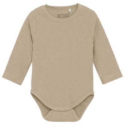 Huttelihut - Kid's Body L/S Rib Boy - Alltagsunterwäsche Gr 80 beige Image